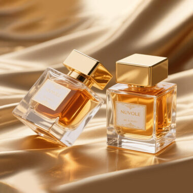 Refillable reusable glass perfume bottle in multiple sizes