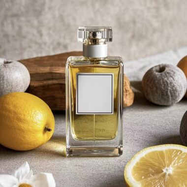 Reusable empty glass perfume bottle with fine sprayer