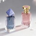 Luxury 50ml square women’s clear glass perfume bottle