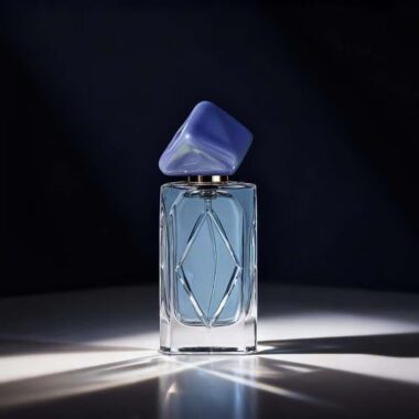 Luxury 50ml square women’s clear glass perfume bottle