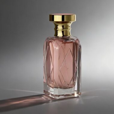 Luxury 50ml square women’s clear glass perfume bottle