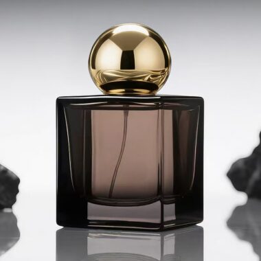 Best-selling square transparent amber luxury glass perfume bottle