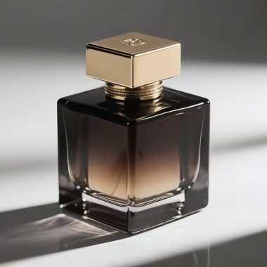 Best-selling square transparent amber luxury glass perfume bottle