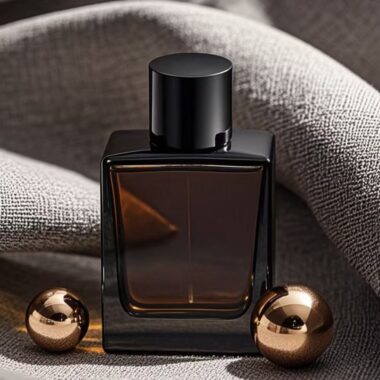 Best-selling square transparent amber luxury glass perfume bottle