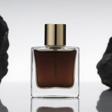 Best-selling square transparent amber luxury glass perfume bottle