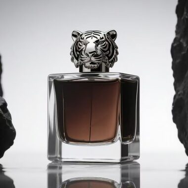 Best-selling square transparent amber luxury glass perfume bottle