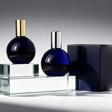 Stylish 50ml unique luxury clear glass perfume bottle