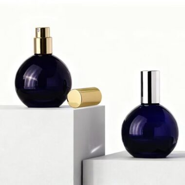 Stylish 50ml unique luxury clear glass perfume bottle