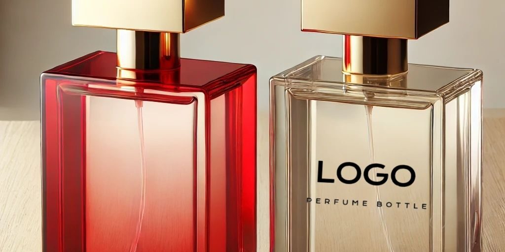 Wholesale transparent empty luxury glass perfume bottle