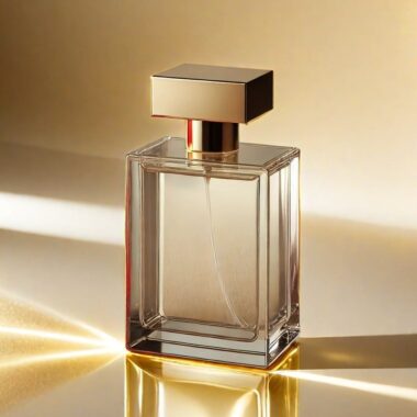 Wholesale transparent empty luxury glass perfume bottle