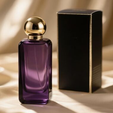 Luxury rectangular empty clear glass perfume bottle design