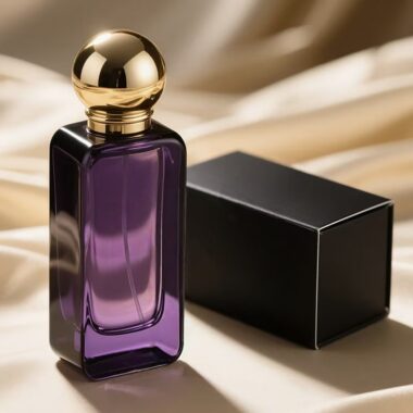 Luxury rectangular empty clear glass perfume bottle design