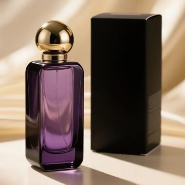 Luxury rectangular empty clear glass perfume bottle design