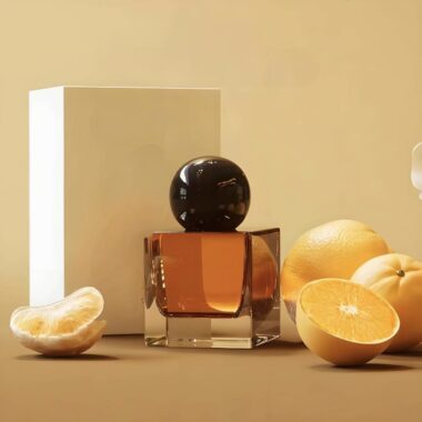 High-quality women’s clear glass perfume bottle with spray pump