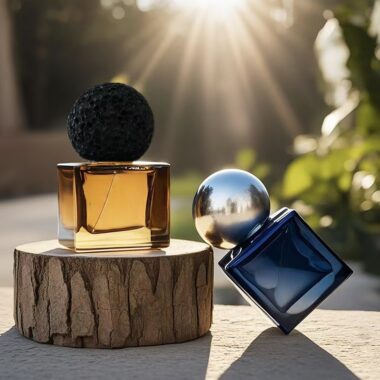 High-quality women’s clear glass perfume bottle with spray pump